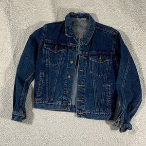 Vintage Kids 80s Style Denim Jean Jacket